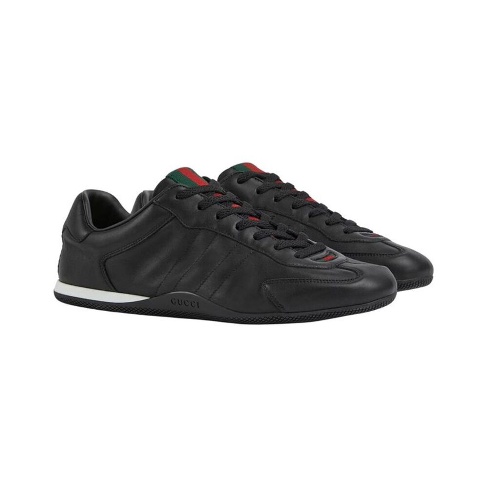 Gucci Leather Sneaker, Black